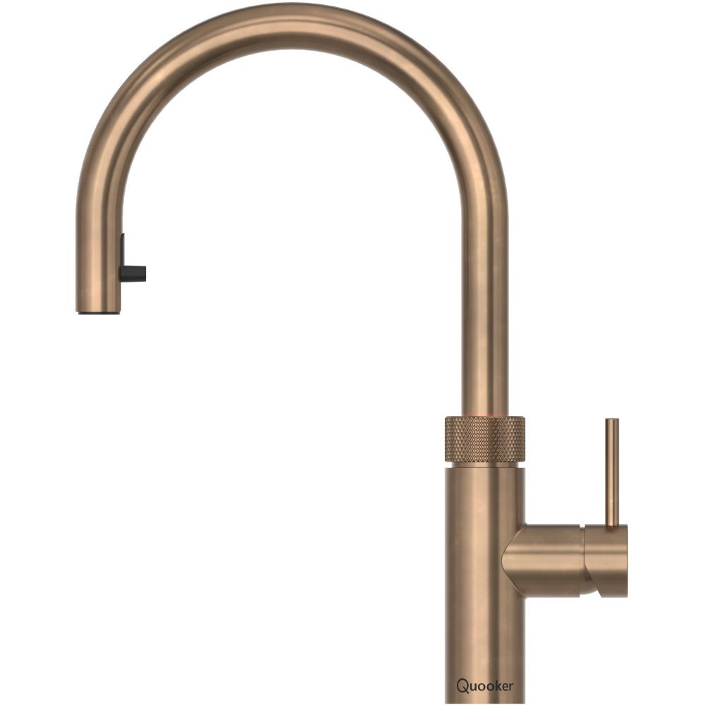 Quooker 2.2XRPTB 3 in 1 Flex 2.0 Round Tap with COMBI Tank, Patinated Brass