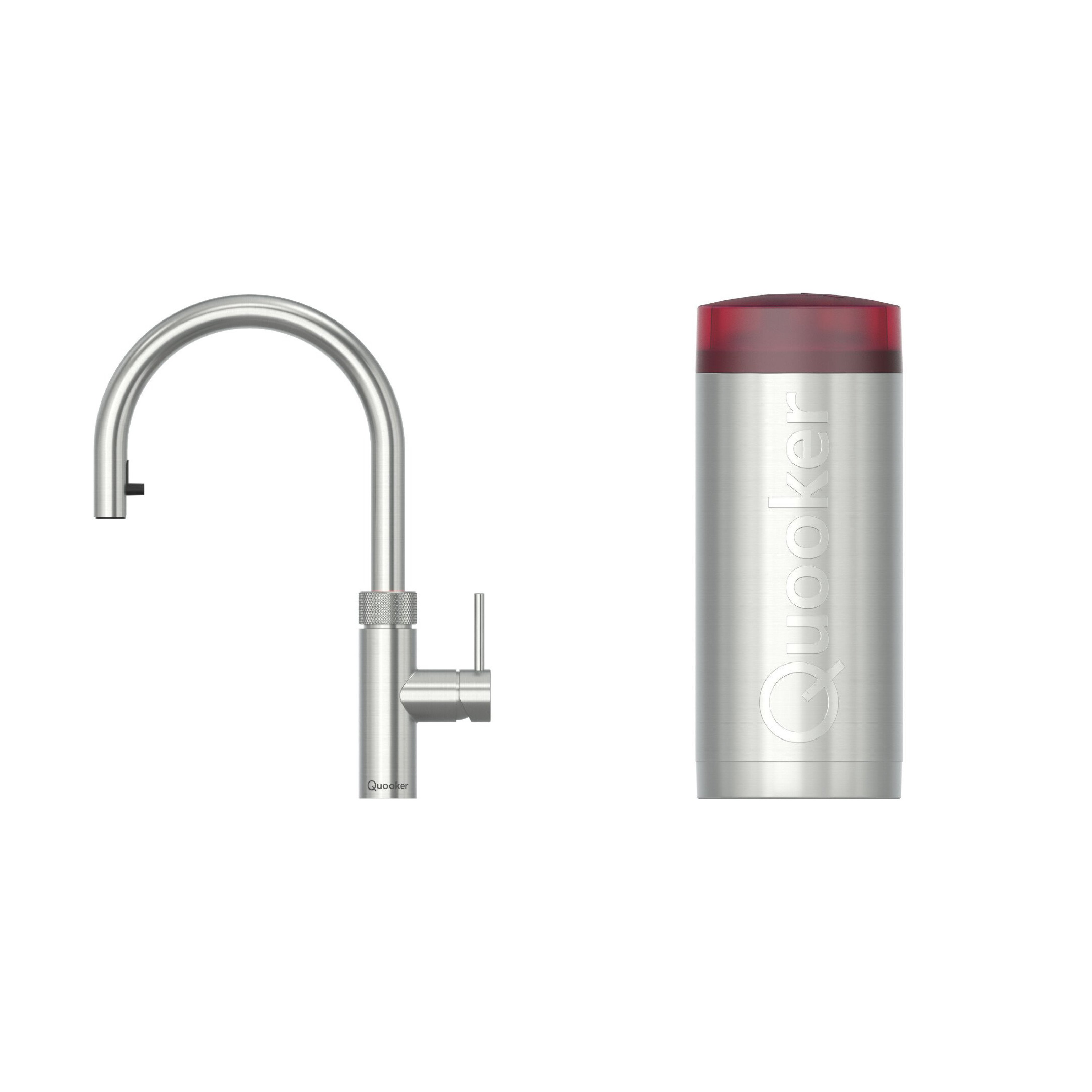 Quooker 2.2XRRVS 3 in 1 Flex 2.0 Round Tap with COMBI Tank, Stainless Steel