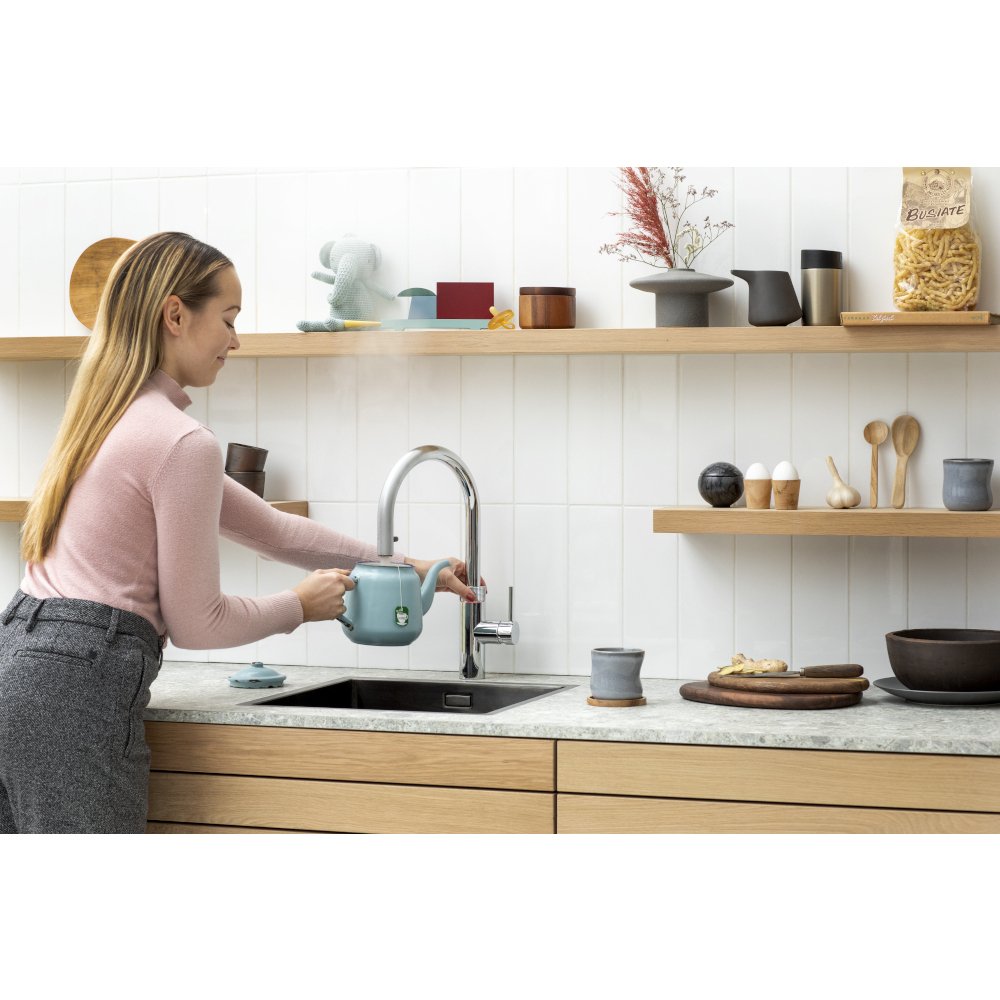 Quooker 2.2XCHR 3 in 1 Flex Round Tap with COMBI Tank, Chrome