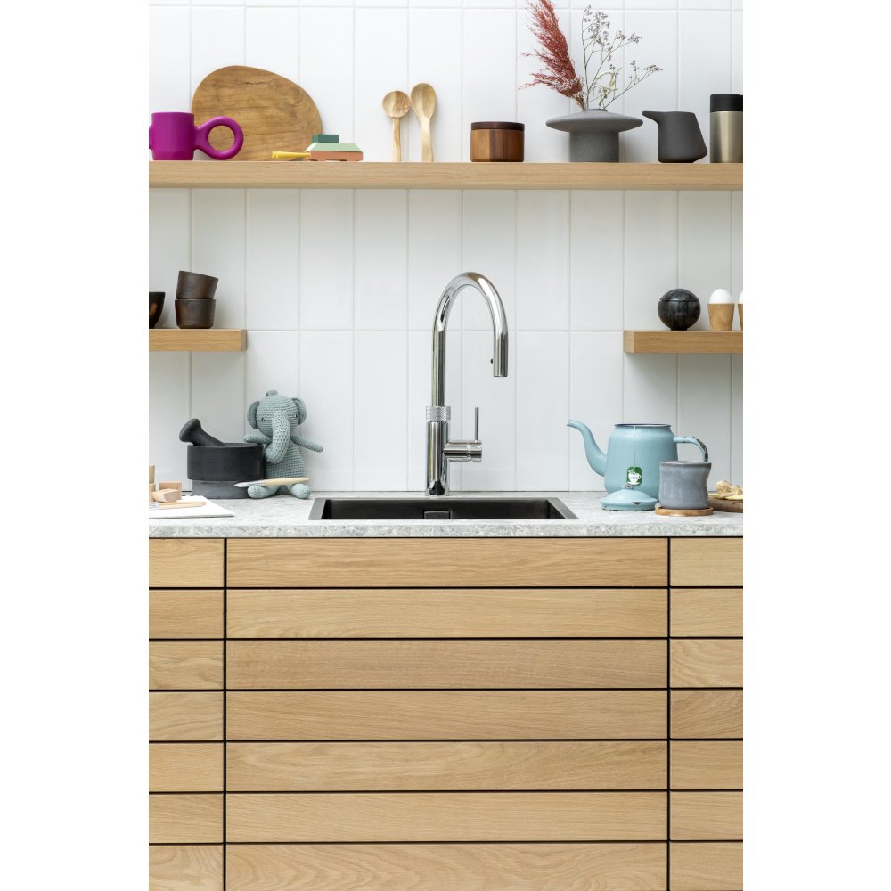 Quooker 2.2XCHR 3 in 1 Flex Round Tap with COMBI Tank, Chrome