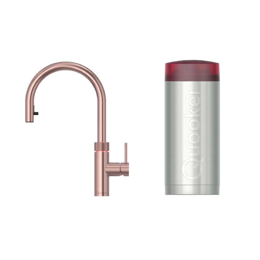 Quooker 2.2XRCO 3 in 1 Flex Round Tap with COMBI Tank, Rose Copper