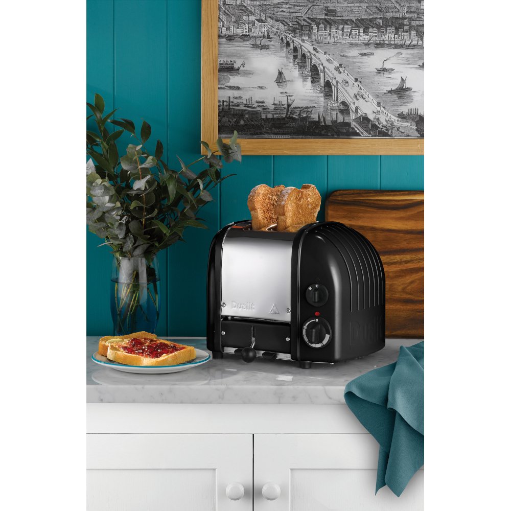 Dualit 20433 Vario Classic Retro Toaster, 2 Slice, Black