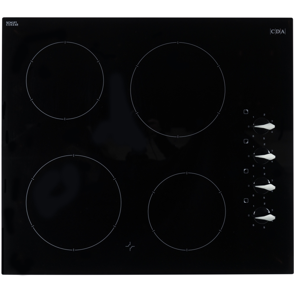 CDA HC6212FR 58cm Ceramic Hob, Black