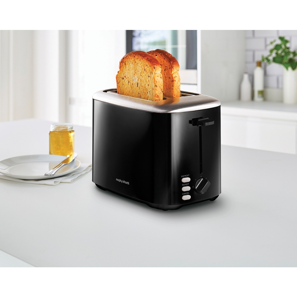 Morphy Richards 222064 Equip Toaster, 2 Slice, Black