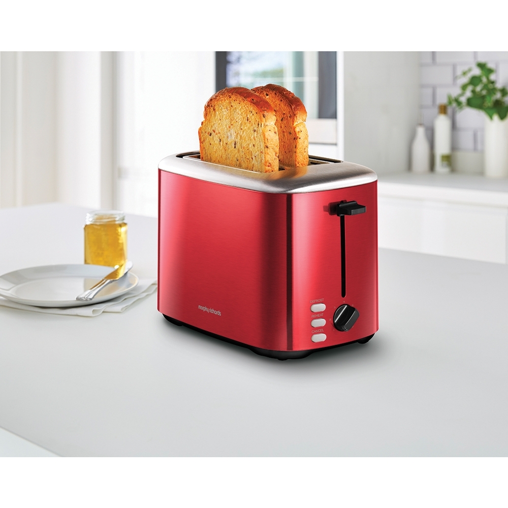 Morphy Richards 222066 Equip Toaster, 2 Slice, Red