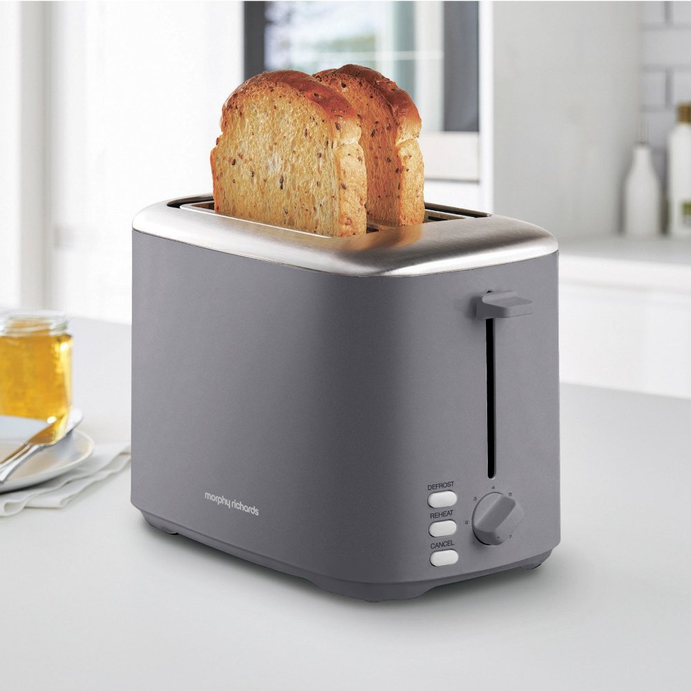 Morphy Richards 222068 Equip Toaster, 2 Slice, Grey