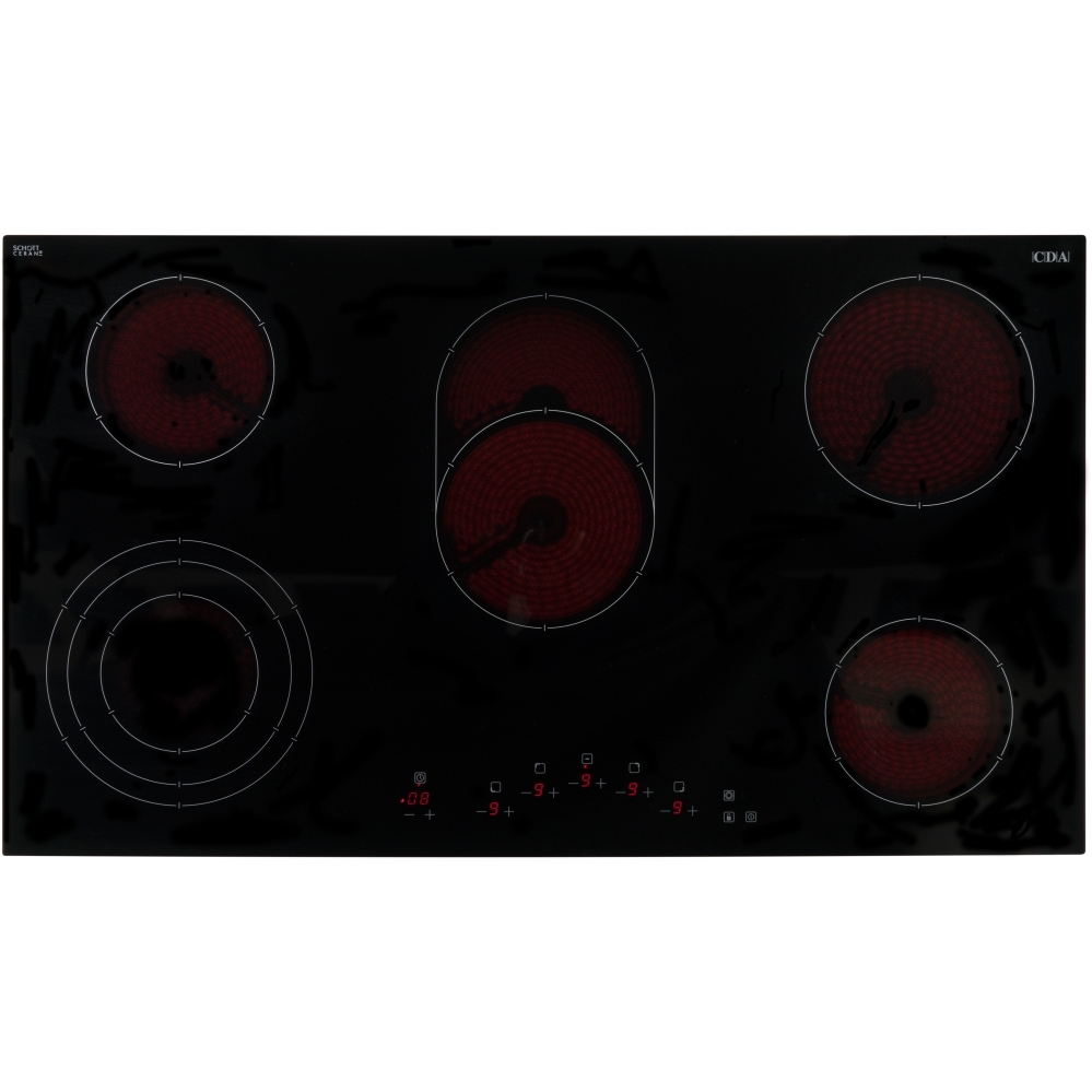 CDA HC9621FR 90cm Ceramic Hob, Black