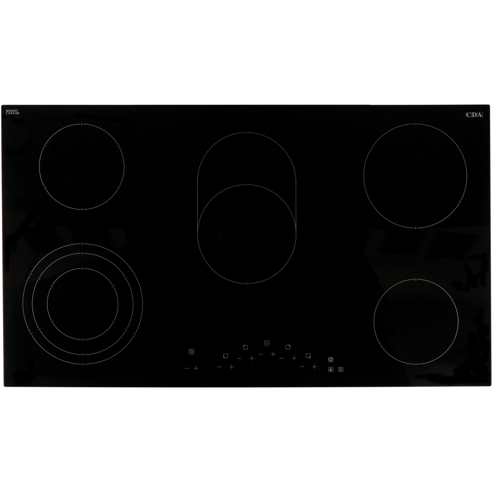 CDA HC9621FR 90cm Ceramic Hob, Black