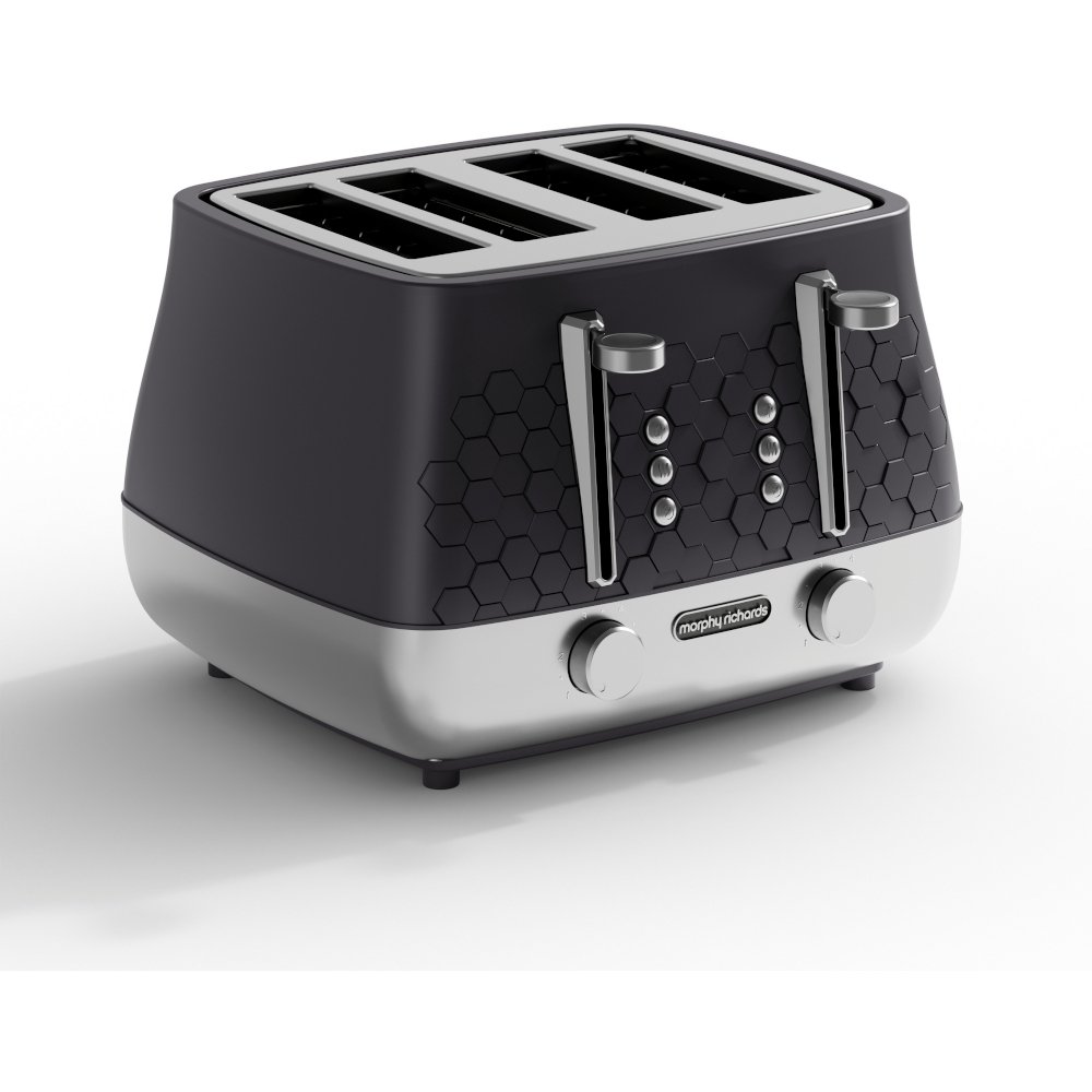 Morphy Richards 243020 Toaster, 4 Slice, Black