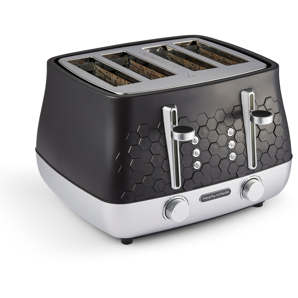 Morphy Richards 243020 Toaster, 4 Slice, Black