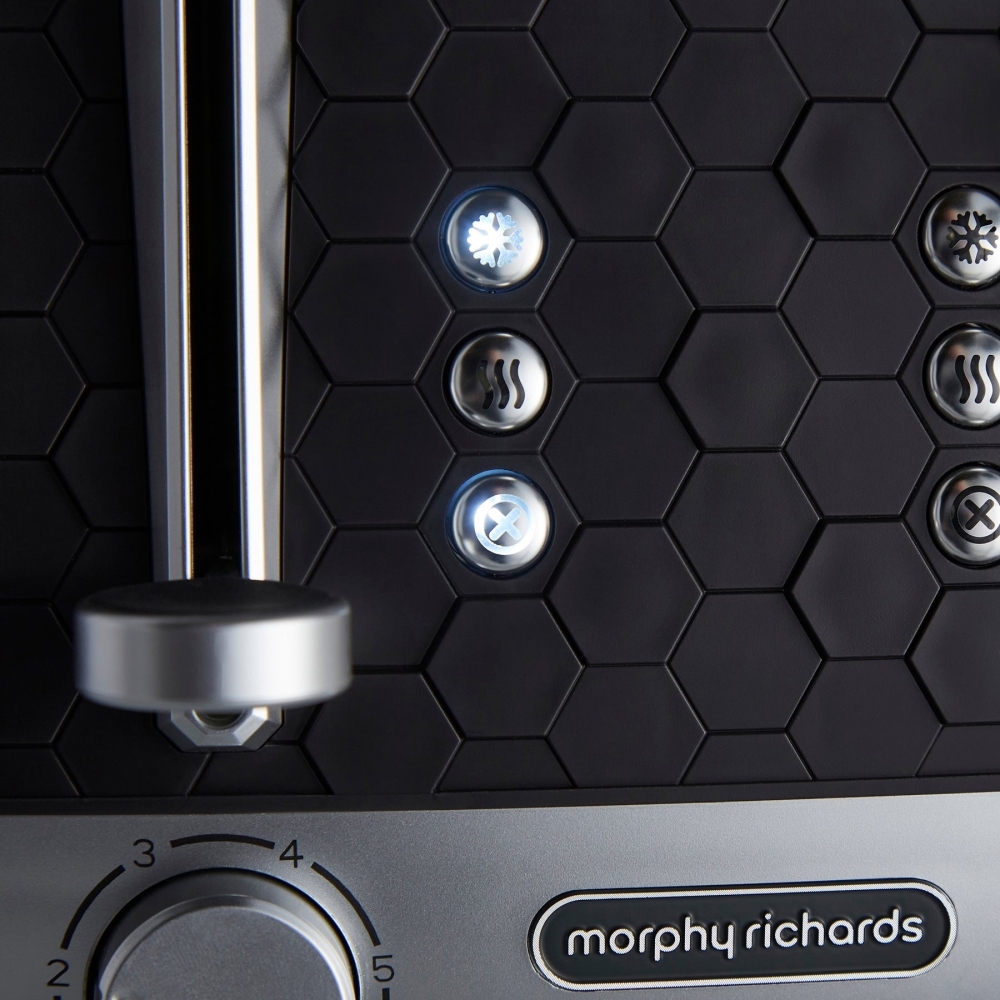 Morphy Richards 243020 Toaster, 4 Slice, Black