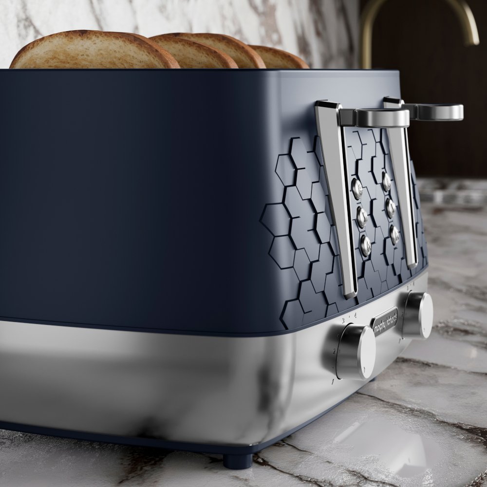 Morphy Richards 243021 Toaster, 4 Slice, Blue