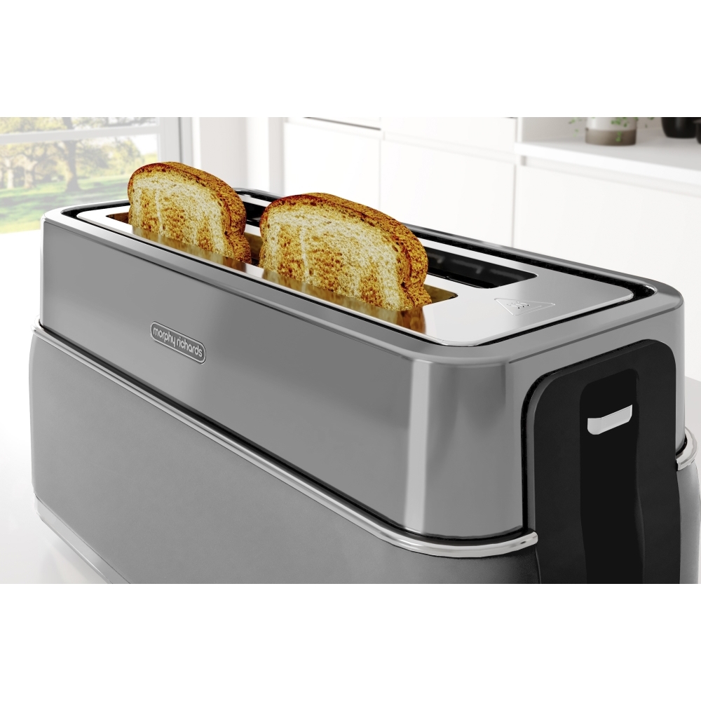 Morphy Richards 245705 Signature Retro Toaster, 2 Slice, Grey