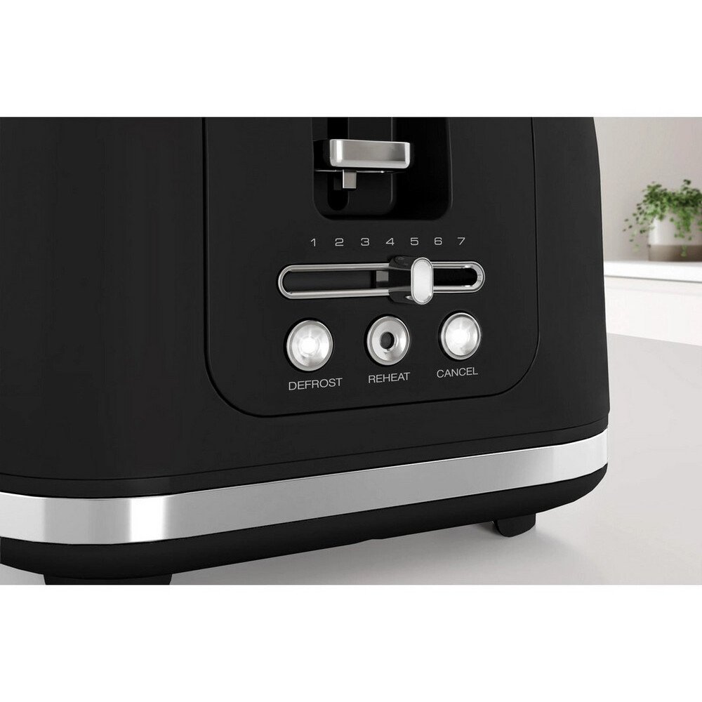 Morphy Richards 245744 Signature Retro Toaster, 4 Slice, Black