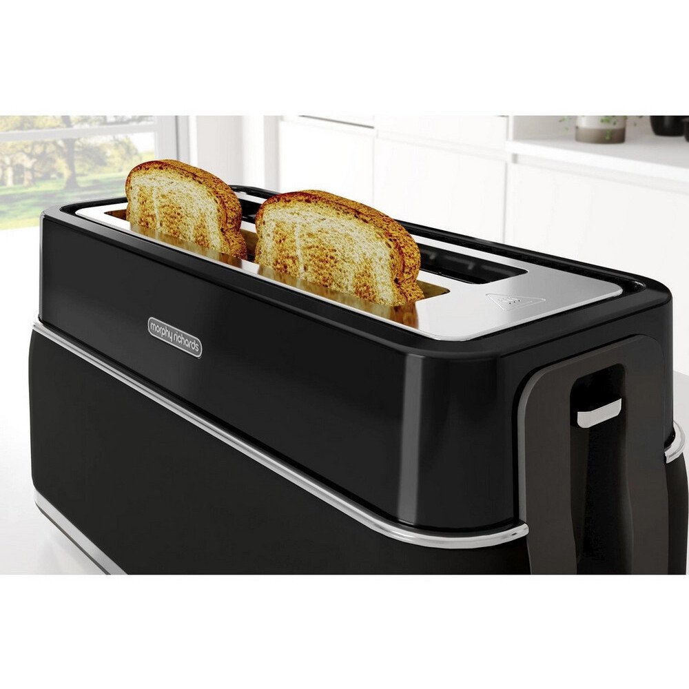 Morphy Richards 245744 Signature Retro Toaster, 4 Slice, Black