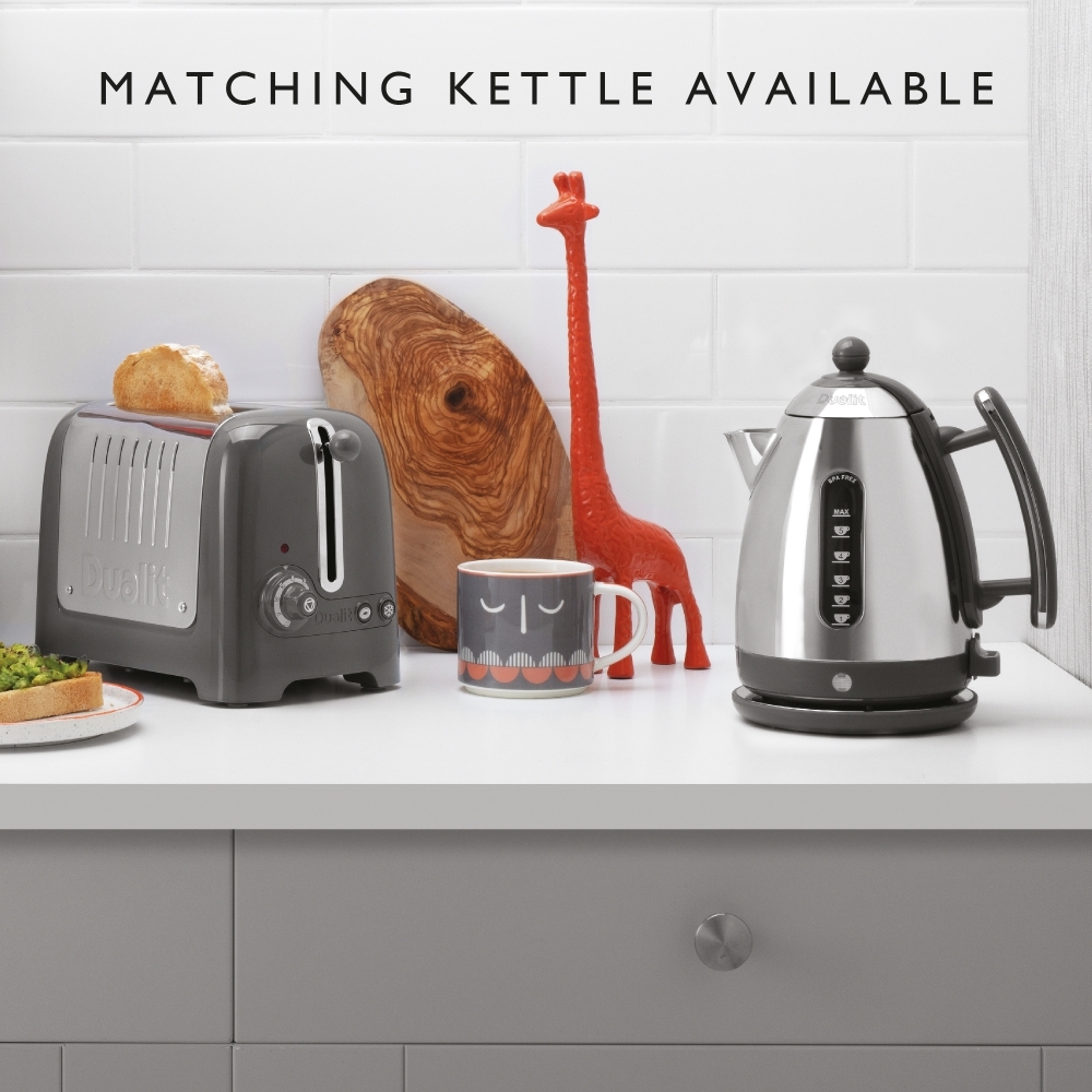 Dualit 26204 Lite Toaster, 2 Slice, Grey
