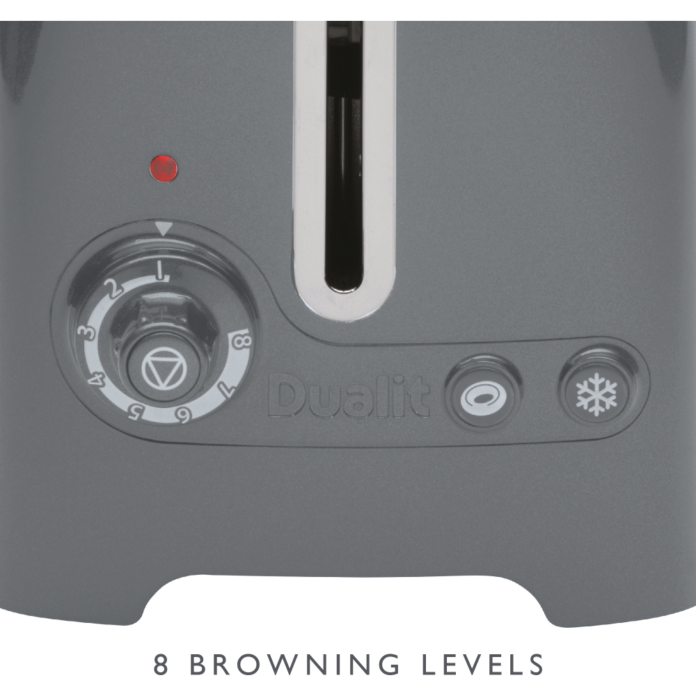Dualit 26204 Lite Toaster, 2 Slice, Grey