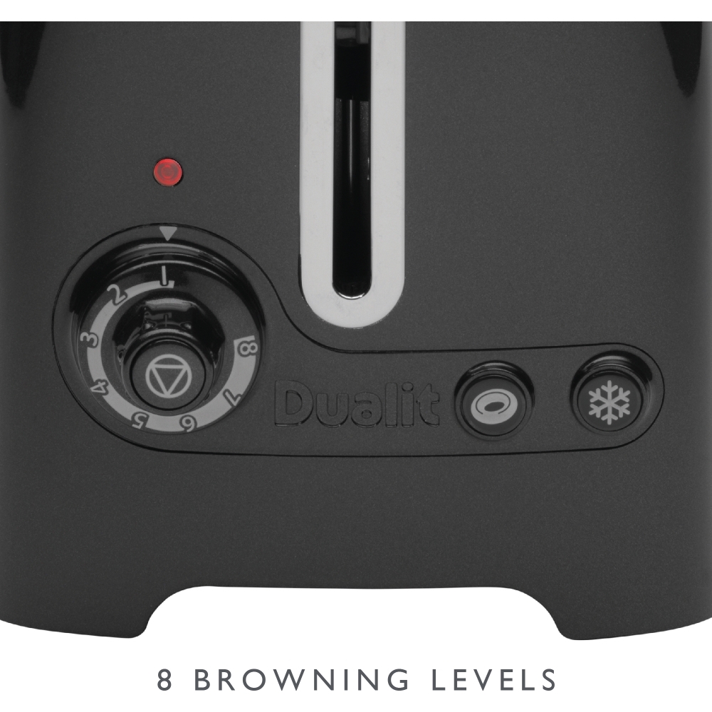 Dualit 26205 Lite Toaster, 2 Slice, Black