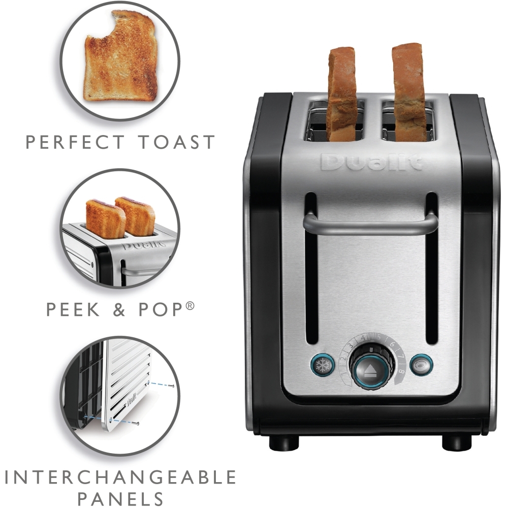 Dualit 26505 Architect Toaster, 2 Slice, Black
