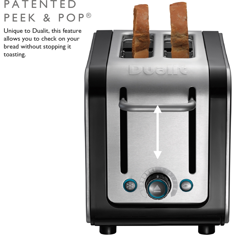 Dualit 26505 Architect Toaster, 2 Slice, Black