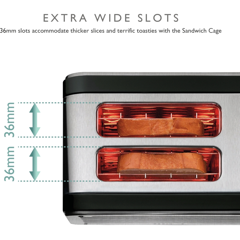 Dualit 26505 Architect Toaster, 2 Slice, Black