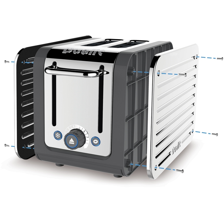 Dualit 26526 Architect Toaster, 2 Slice, Grey