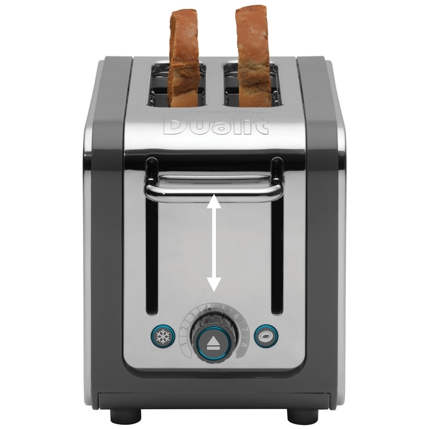 Dualit 26526 Architect Toaster, 2 Slice, Grey