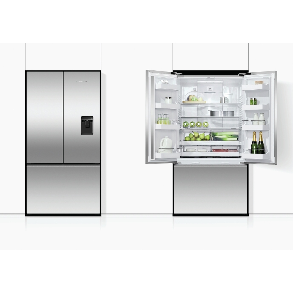 Fisher & Paykel RF540ANUX6 Series 7 American Fridge Freezer, Stainless Steel, E Rated,  Plumbed