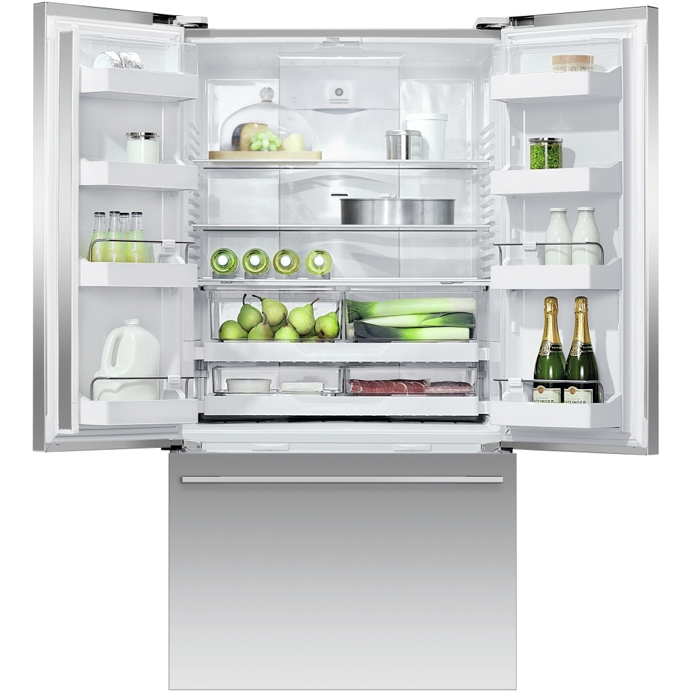 Fisher & Paykel RF610ADX6 Series 7 American Fridge Freezer,  Non-Plumbed, Stainless Steel, E Rated
