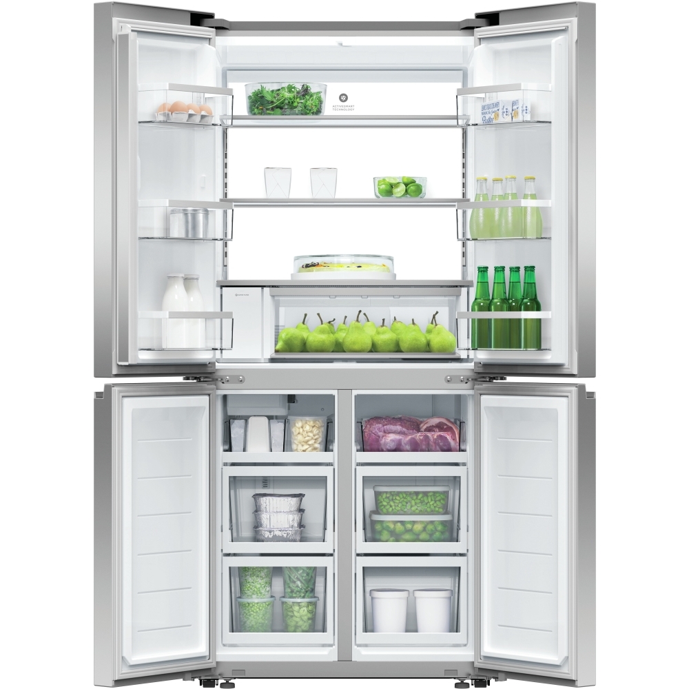 Fisher & Paykel Series 7 RF500QNUX1 American Fridge Freezer,  Plumbed, Stainless Steel, E Rated