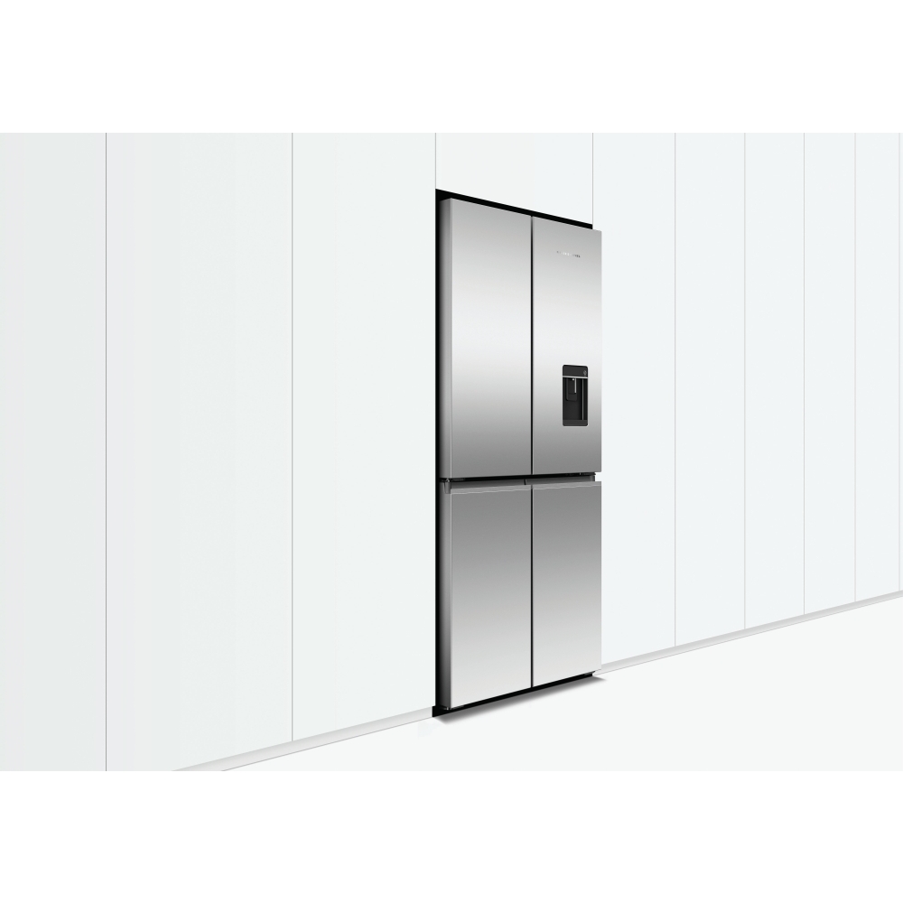 Fisher & Paykel Series 7 RF500QNUX1 American Fridge Freezer,  Plumbed, Stainless Steel, E Rated