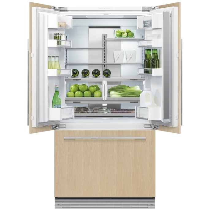 Fisher & Paykel RS90A3 Integrated American Fridge Freezer, E Rated,  Non-Plumbed