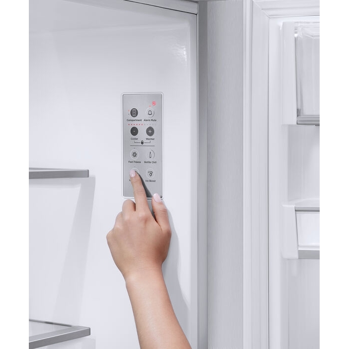 Fisher & Paykel RS90A3 Integrated American Fridge Freezer, E Rated,  Non-Plumbed