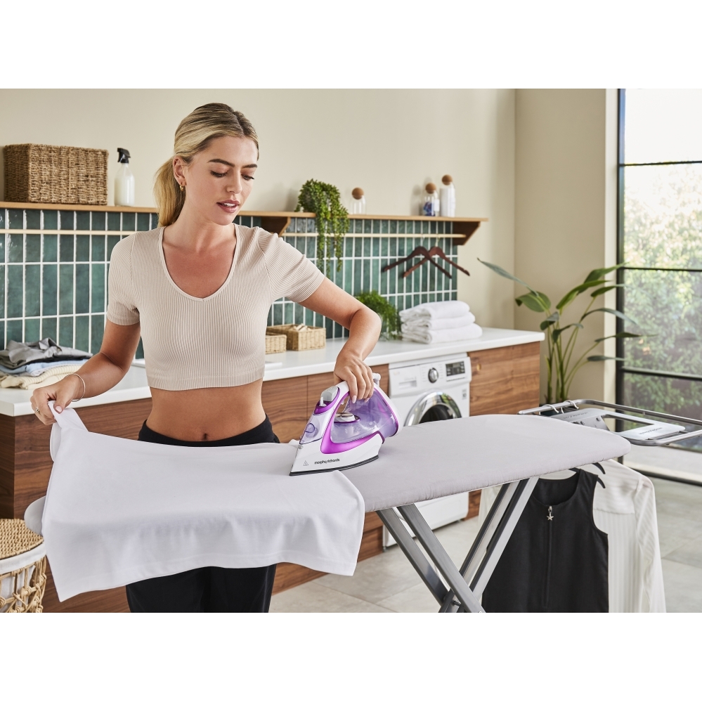 Morphy Richards 302000 Turbo Glide 2800W Steam Iron, Purple