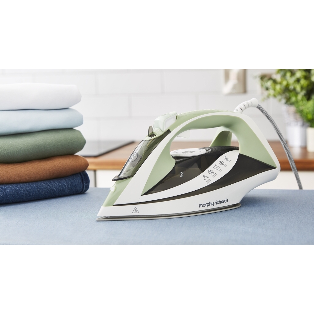 Morphy Richards 302010 Steam Flow 2400W Turbo Steam Iron, Green
