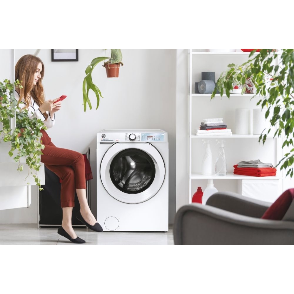 Hoover HWB 410AMC/1-80 Washing Machine, 10kg, 1400 Spin, White, A Rated
