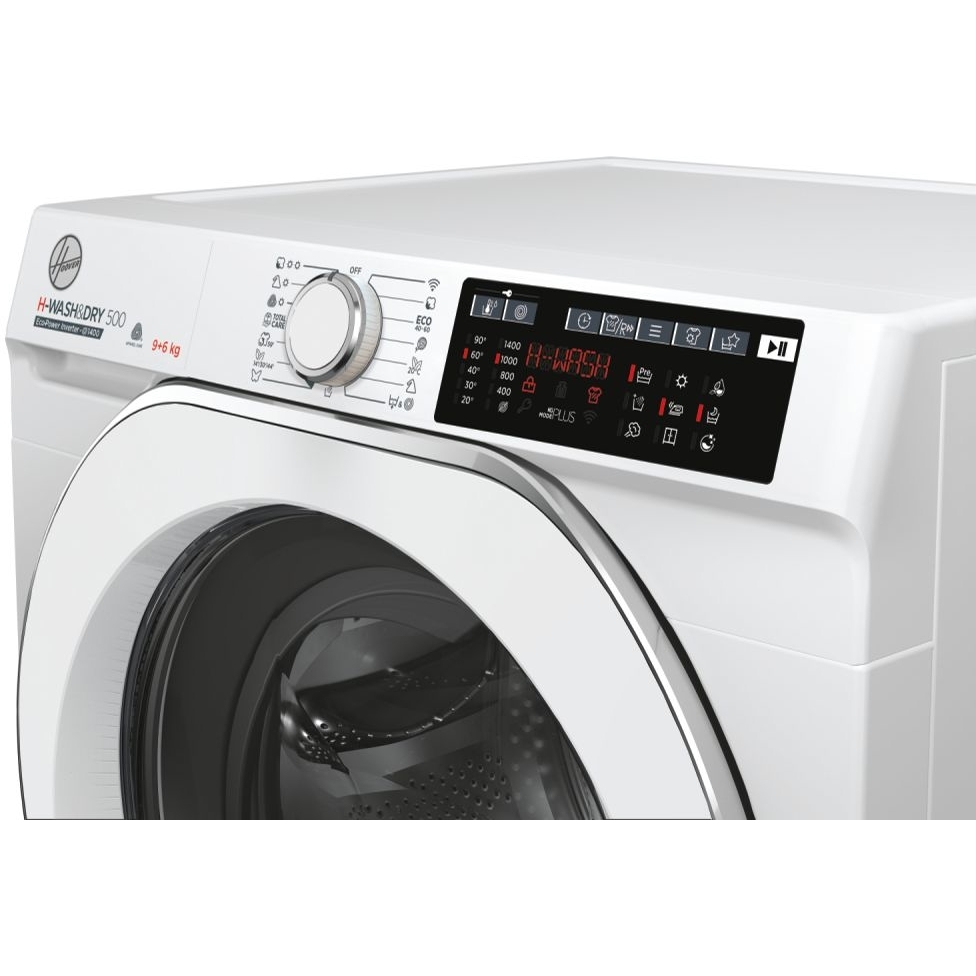 Hoover HD 496AMC/1-80 Washer Dryer, 9kg/6kg, 1400 Spin, White, D Rated