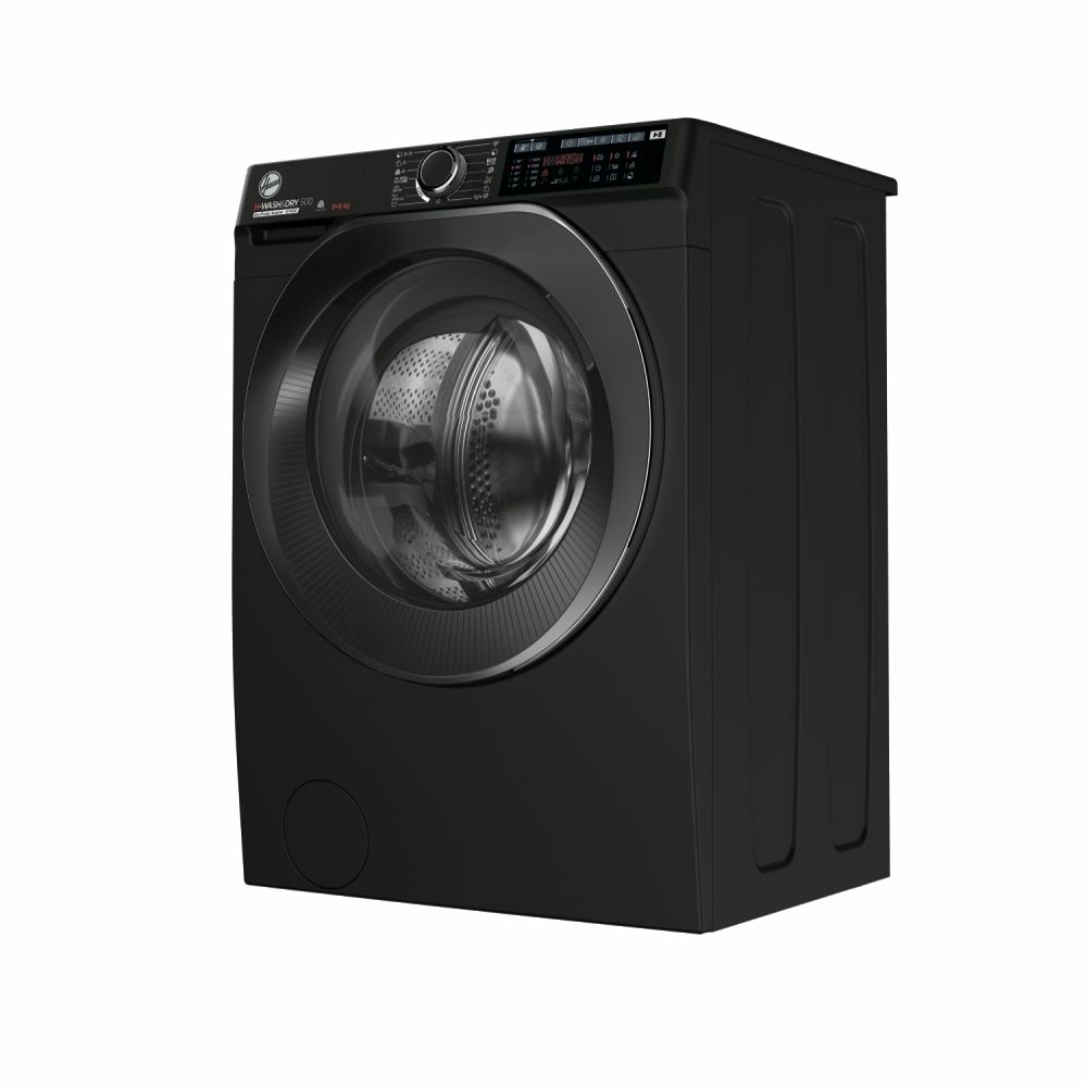Hoover HD 496AMBCB/1-80 Washer Dryer, 9kg/6kg, 1400 Spin, Black, D Rated