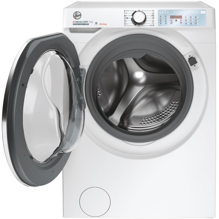 Hoover HDB 5106AMC/1-80 Washer Dryer, 10kg/6kg, 1500 Spin, White, D Rated
