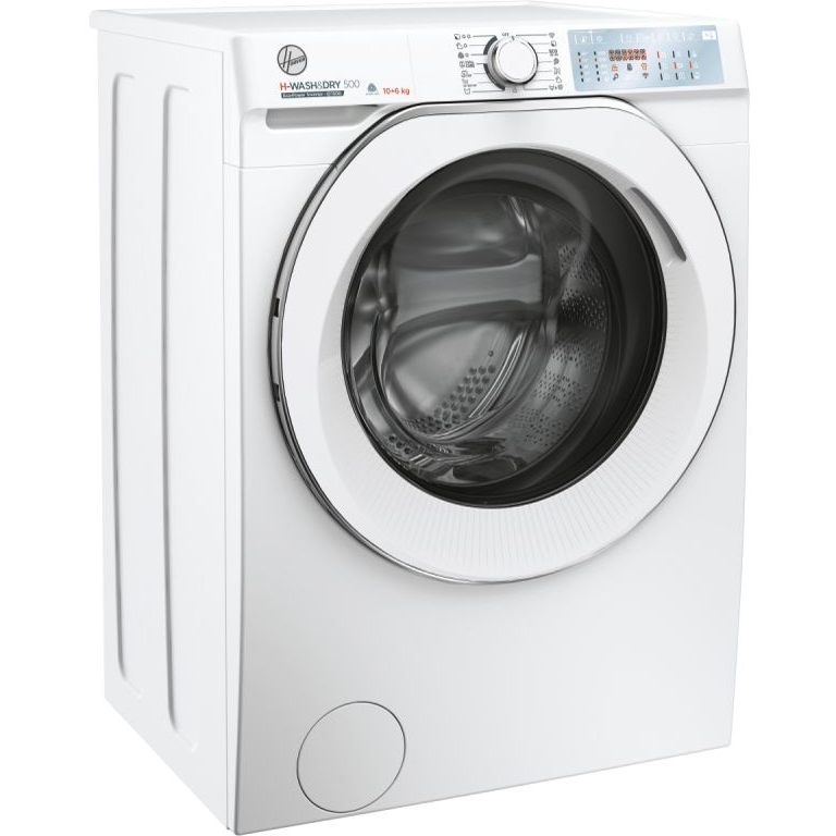 Hoover HDB 5106AMC/1-80 Washer Dryer, 10kg/6kg, 1500 Spin, White, D Rated