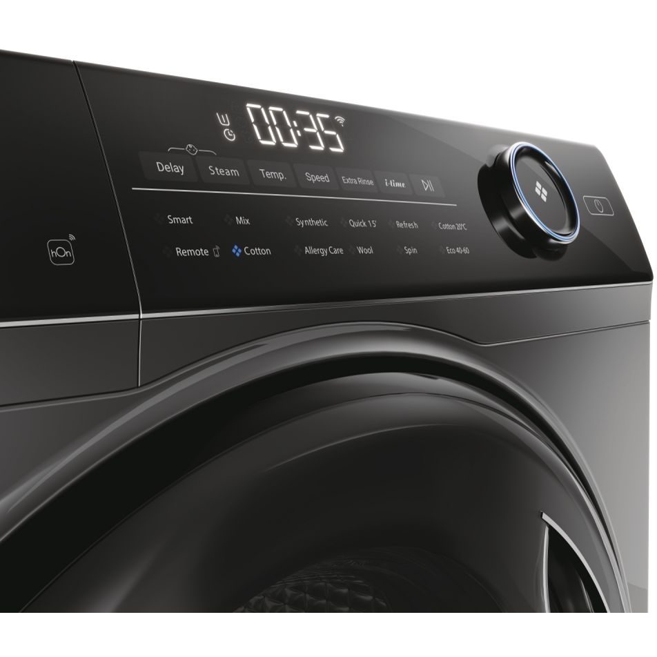 Haier HW100-B14959S8U1 I-Pro Series 5 Washing Machine, 10kg, 1400 Spin, Grey, A Rated