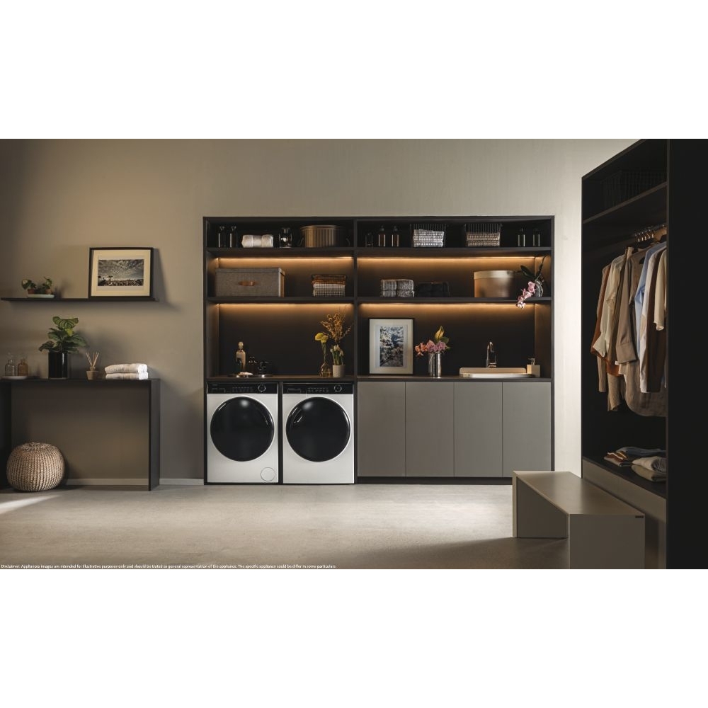 Haier HW90-B14959U1-UK Washing Machine, 9kg, 1400 Spin, White, A Rated