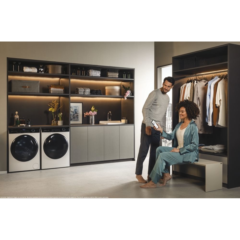 Haier HW90-B14959U1-UK Washing Machine, 9kg, 1400 Spin, White, A Rated