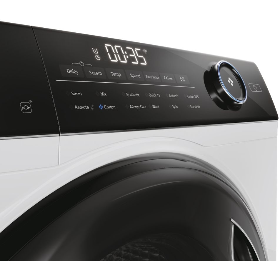 Haier HW90-B14959U1-UK Washing Machine, 9kg, 1400 Spin, White, A Rated