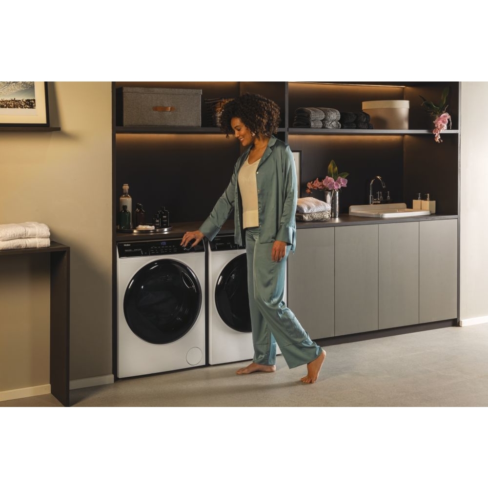 Haier HW100-B14959U1 I-Pro Series 5 Washing Machine, 10kg, 1400 Spin, White, A Rated