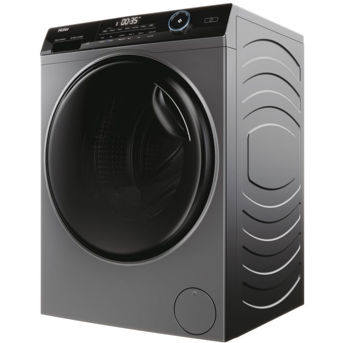 Haier HW90B14959S8U1UK Washing Machine, 9kg, 1400 Spin, Grey, A Rated