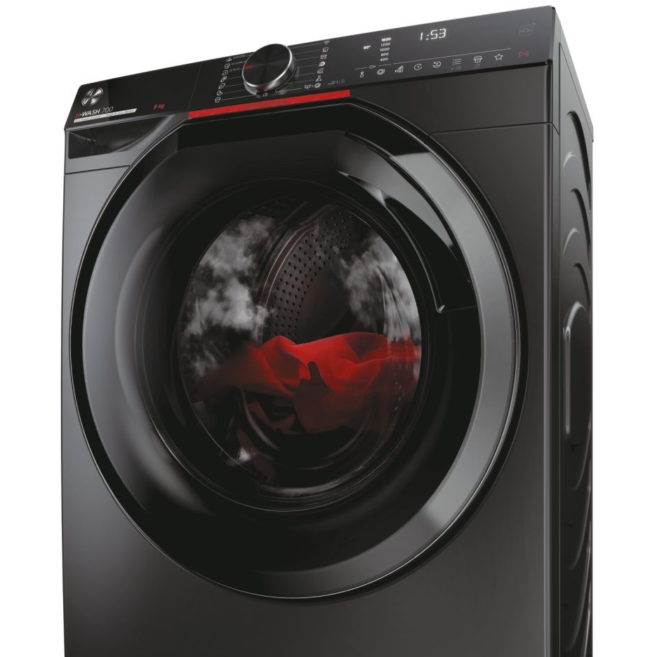 Hoover H7W 69MBCR Washing Machine, Graphite Grey, 9kg, 1600 Spin, A Rated