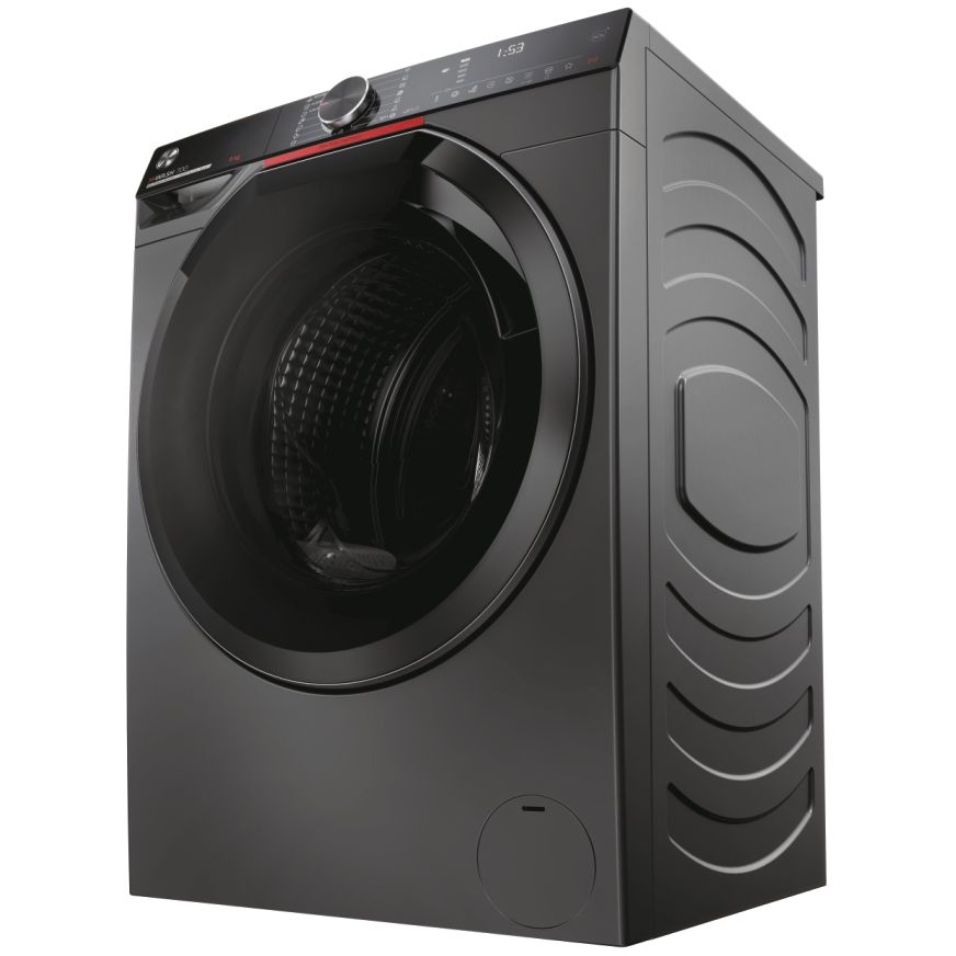 Hoover H7W 69MBCR Washing Machine, Graphite Grey, 9kg, 1600 Spin, A Rated