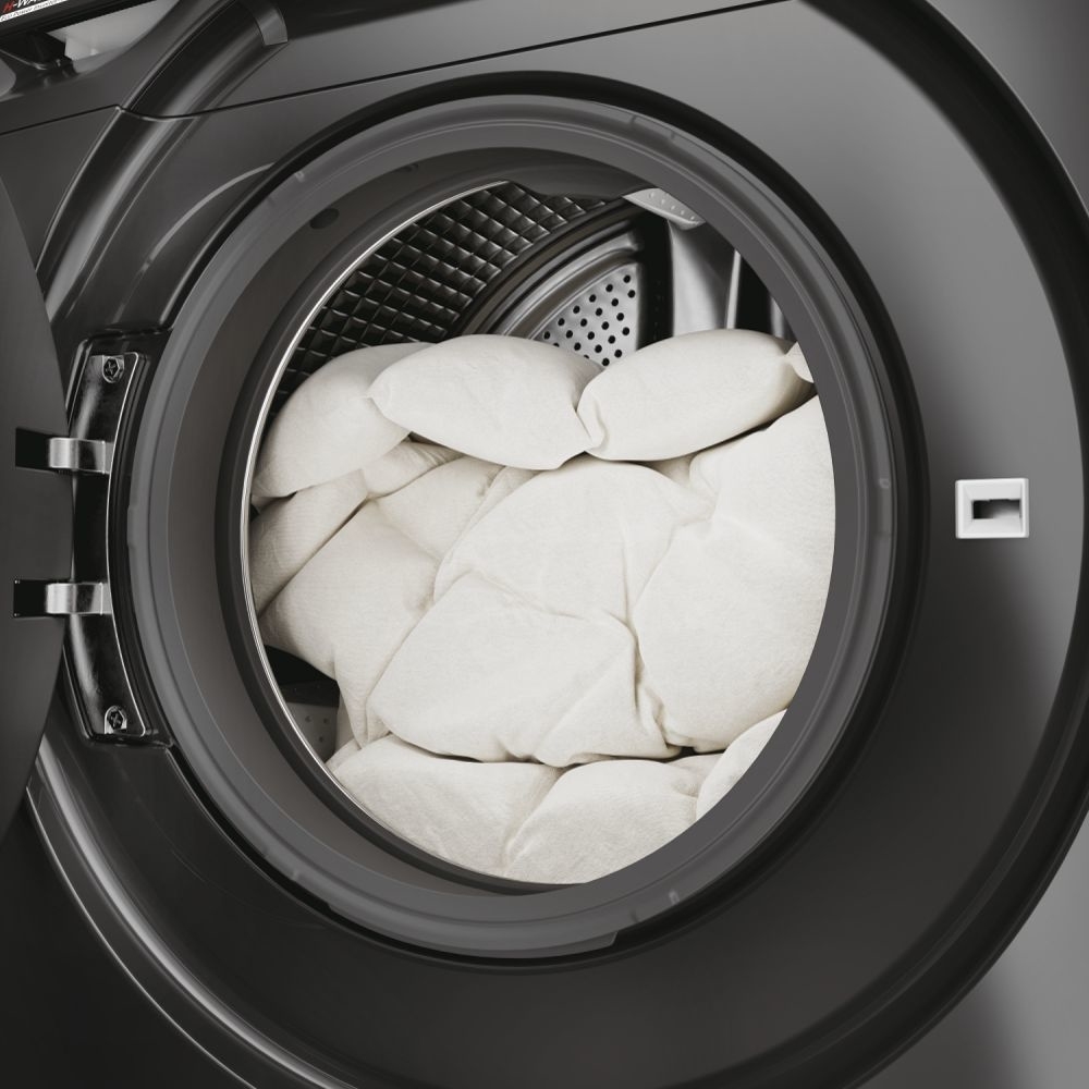 Hoover H7W 69MBCR Washing Machine, Graphite Grey, 9kg, 1600 Spin, A Rated