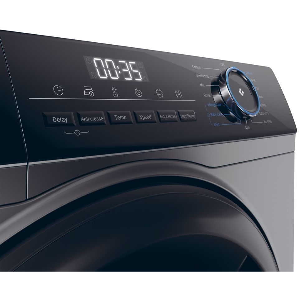 Haier HW90-B14939S8 I-Pro Series 3 Washing Machine, 9kg, 1400 Spin, Grey, A Rated